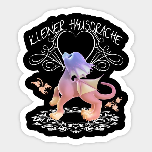 Kleiner Hausdrache 3 Sticker by AndreaTiettje